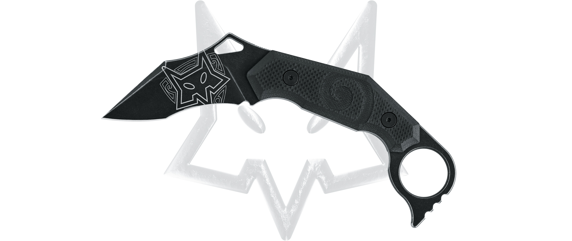Cutit cu lama fixa model moa - g10 black - design by jared wihongi